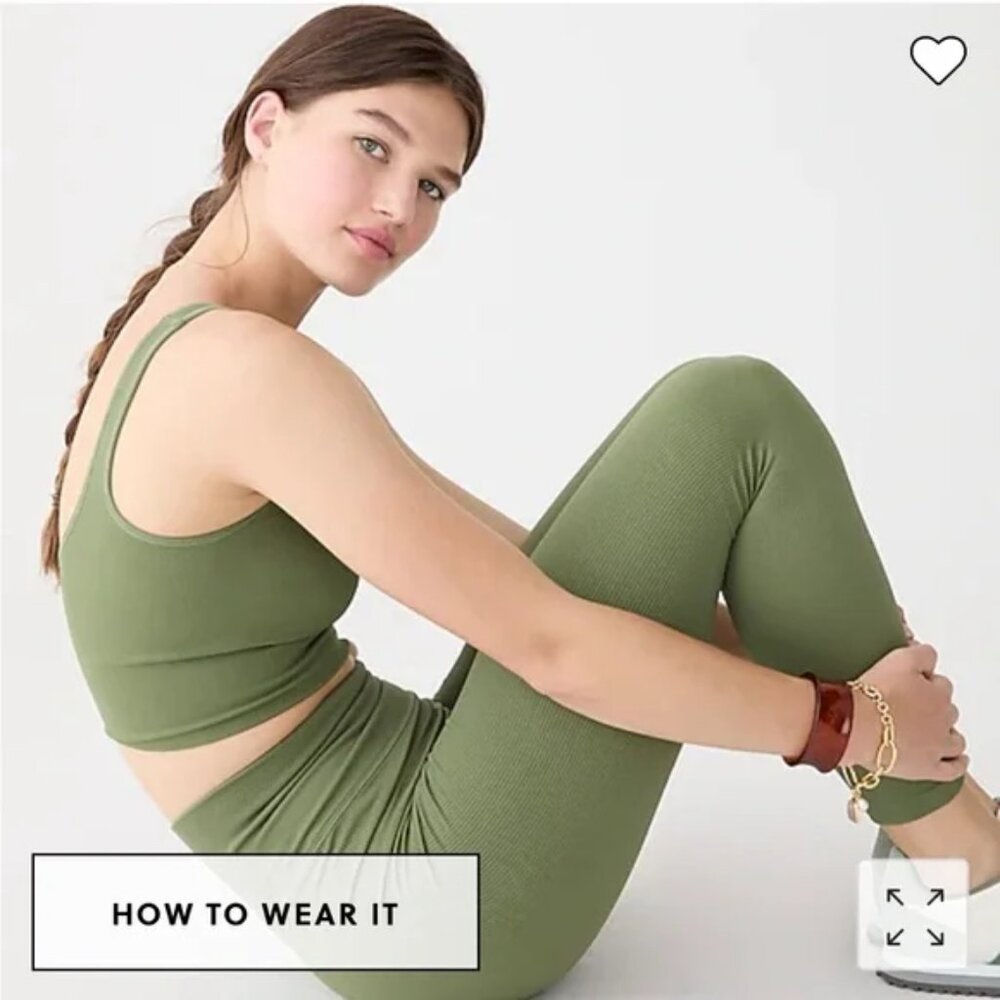 NWT SculptStretch high-rise ribbed leggings.